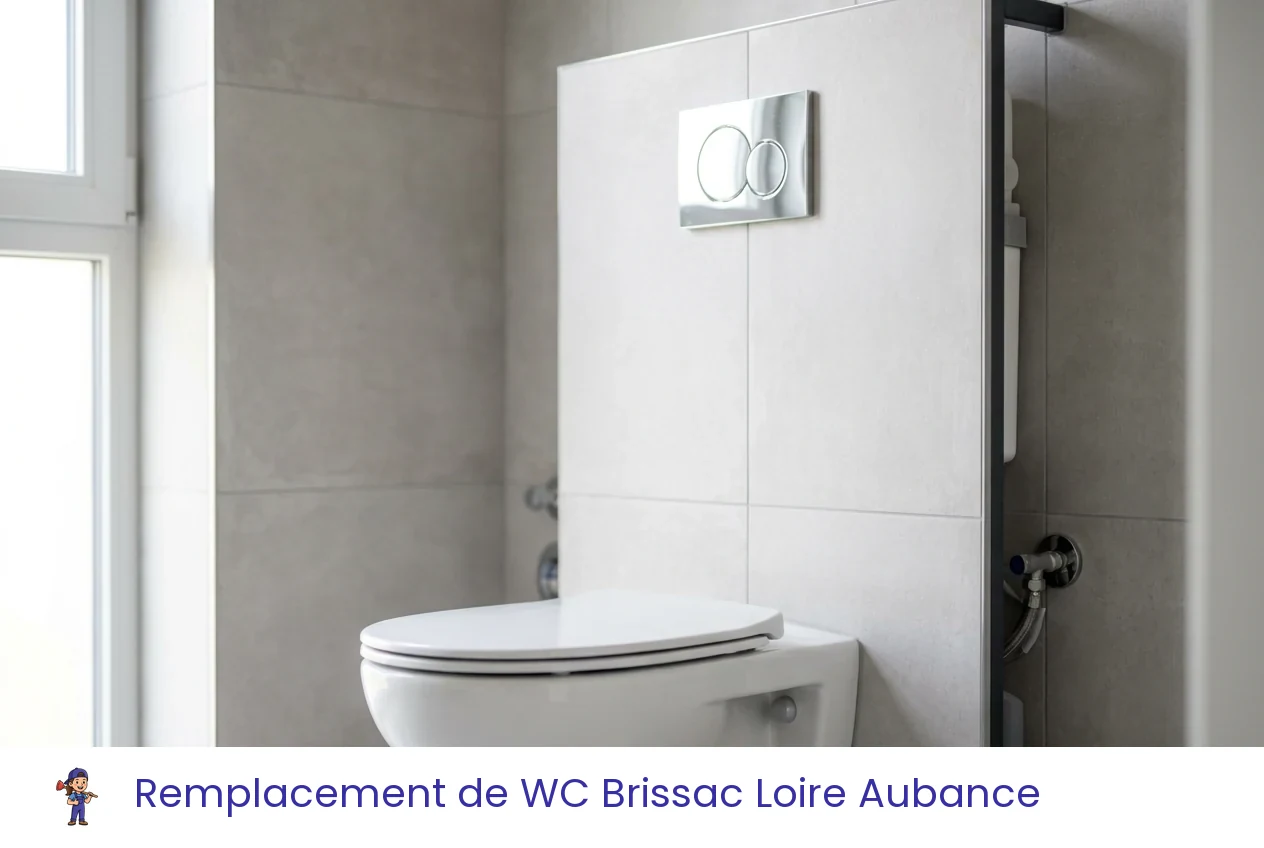 Remplacement de WC à Brissac Loire Aubance