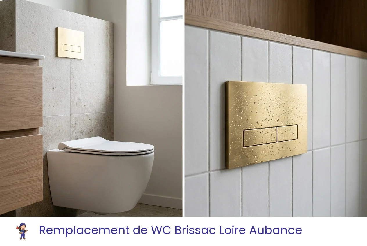 Remplacement de WC à Brissac Loire Aubance