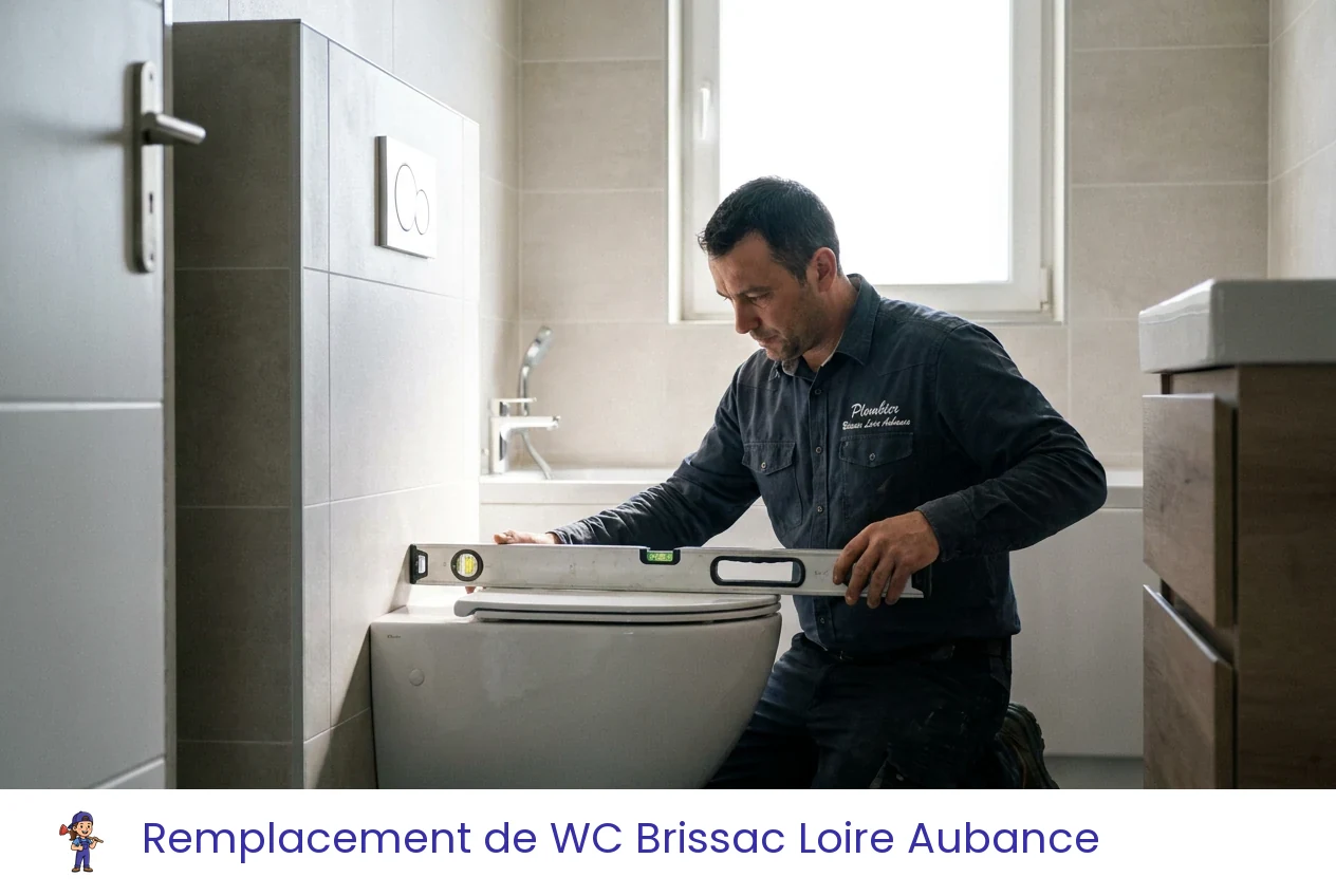 Remplacement de WC à Brissac Loire Aubance